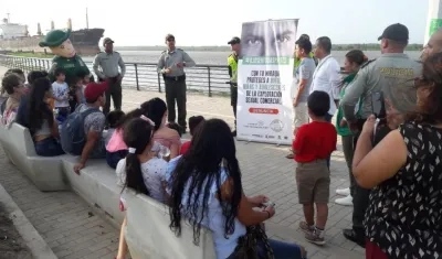 Actividades en el Malecón Puerta de Oro.