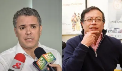  Iván Duque y Gustavo Petro