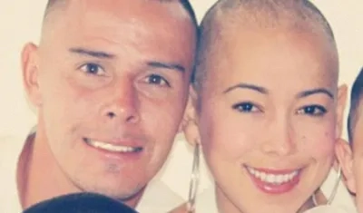 Luis Delgado y su esposa Tatiana García. 