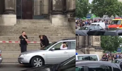 Imágenes de momentos transcurridos después del tiroteo en Berlín.