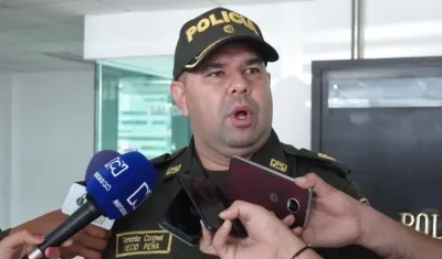 Teniente Coronel Yecid Peña, comandante operativo de la Policía.