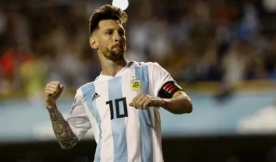 Lionel Messi, jugador argentino.