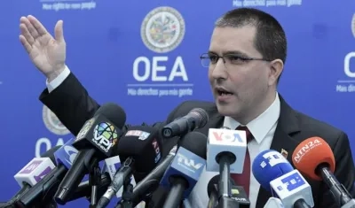 El canciller de Venezuela, Jorge Arreaza.