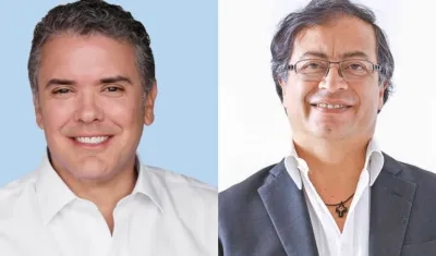 Iván Duque y Gustavo Petro, candidatos presidenciales.