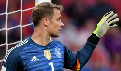 Manuel Neuer, arquero de la Selección Alemania. 