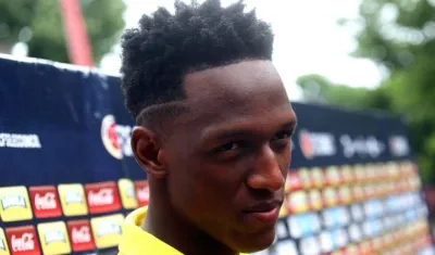 Yerry Mina, jugador de la Selección Colombia. 