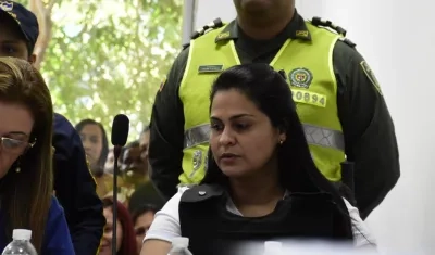 Dayana Jassir en audiencia.