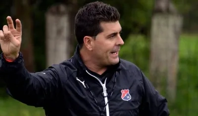 Ismael Rescaldo, técnico del Deportivo Independiente Medellín. 