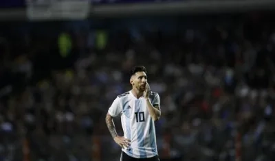 Lionel Messi, delantero argentino. 