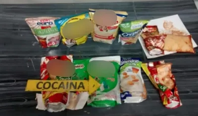 En total fueron 8 kilos de esta droga las que fueron halladas en diez bolsas.