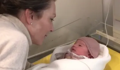 Tutina de Santos y la pequeña Celeste.