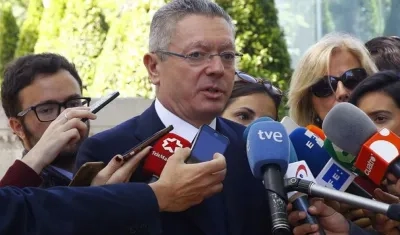 Alberto Ruiz-Gallardón, exministro de Justicia español y expresidente regional de Madrid.