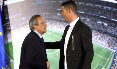 Florentino Pérez y Cristiano Ronaldo.