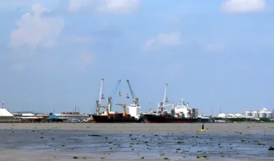 Canal de acceso al Puerto de Barranquilla.