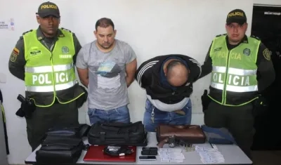 Los capturados fueron conducidos a la URI de la Fiscalía. 