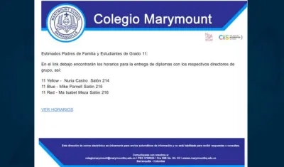 Así citaron a los estudiantes.