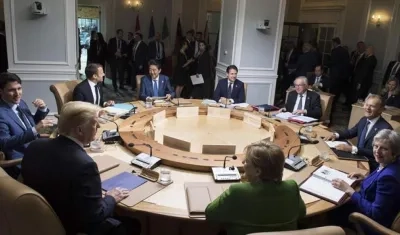  Los líderes del G7.