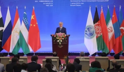 Rashid Alimov, secretario general de la Organización de Cooperación de Shanghai (OCS).