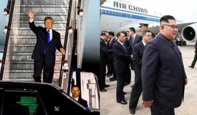 Donald Trump y Kim Jong-un.