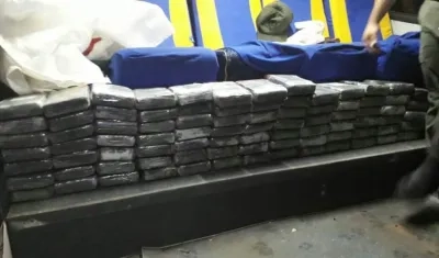 Esta fue la droga hallada en el bus.