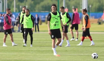Edison Cavani, delantero uruguayo. 