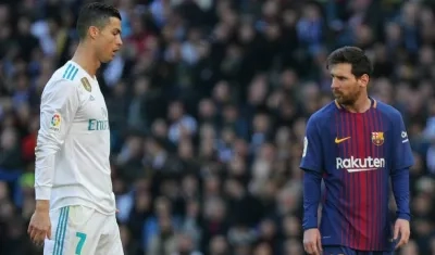 Cristiano Ronaldo y Lionel Messi. 