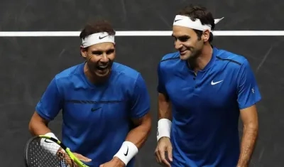 Rafael Nadal y Roger Federer. 