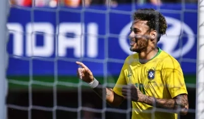 Neymar, delantero brasileño. 