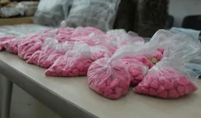 Droga sintética hallada en el opertaivo. 