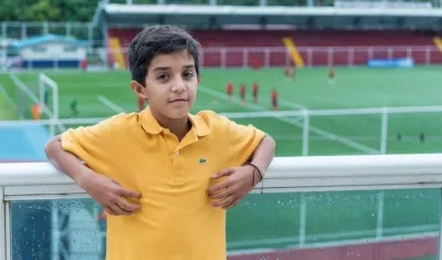 Diego Birbragher, uno de los niños panameños en el evento.