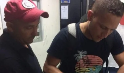 Gilberto Luna al momento de ser reseñado