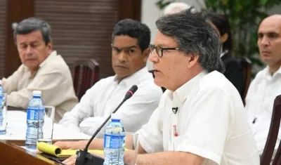 El jefe del equipo negociador del Gobierno colombiano con el ELN, Gustavo Bell.