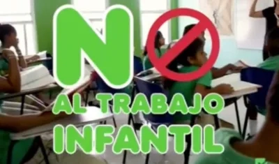 Dile No al trabajo infantil.