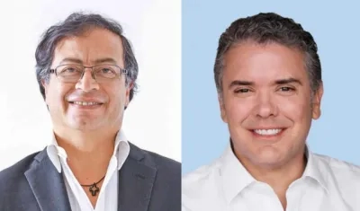 Gustavo Petro e Iván Duque.