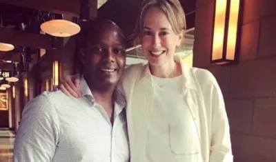 Édgar Rentería y Silvia Tcherassi.