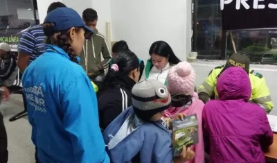 Secretaría de Integración Social en su labor en Corabastos.