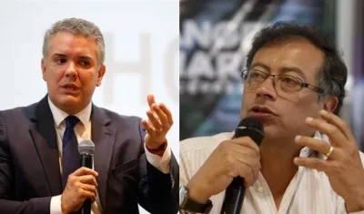 Iván Duque y Gustavo Petro.