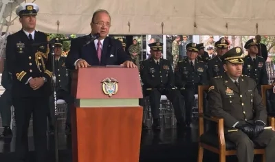 El ministro de Defensa, Luis Carlos Villegas. 