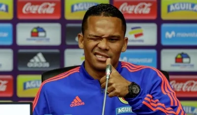 Carlos Bacca, delantero de la Selección Colombia. 