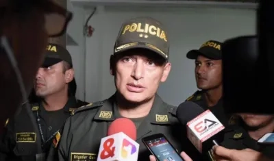 General Mariano Botero, comandante de la Policía Metropolitana.