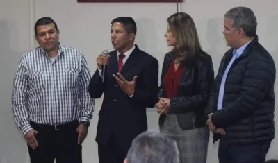José Miguel Arteaga, John Frank Pinchao, Marta Lucía Ramírez e Iván Duque.