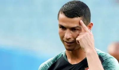 Cristiano Ronaldo, delantero de Portugal. 