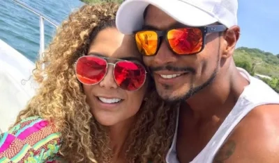 La Crespa y su exnovio Raúl Huffington.