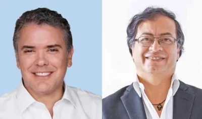 Iván Duque y Gustavo Petro. 