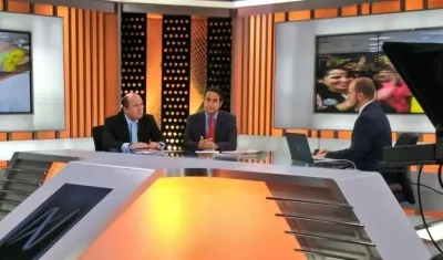 El superintendente de Migraciones de Perú, Eduardo Sevilla, y el director nacional de Migración Colombia, Christian Krüger.