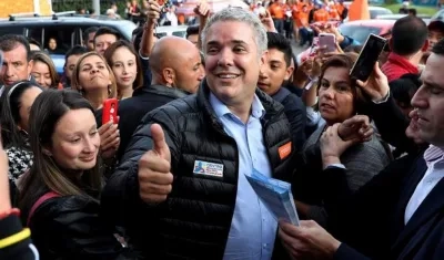 Iván Duque, candidato presidencial.