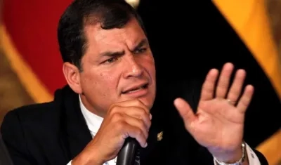 Rafael Correa, expresidente de Ecuador.