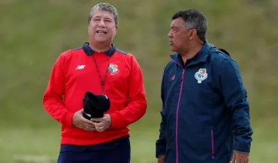 Hernán Darío Herrera, técnico colombiano de la Selección Panamá. 