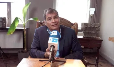 Rafael Correa, expresidente de Ecuador.
