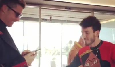 Cristiano Ronaldo y Sebastián Yatra.